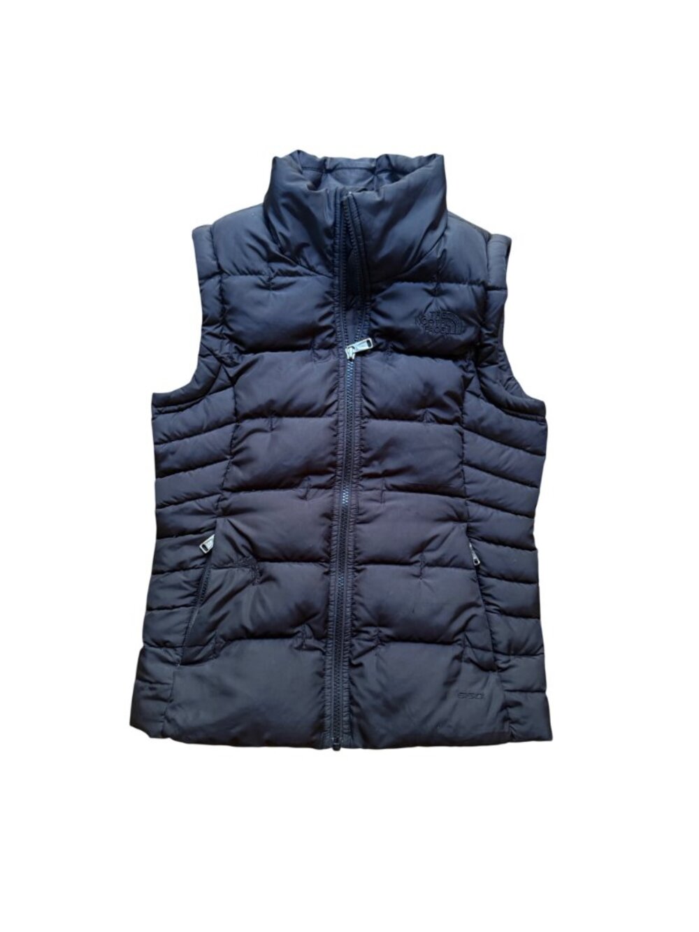 The North Face Youth Girls Size M Black 550 Goose Down Fill Outdoor Puffer Vest - Picture 2 of 16